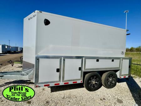 New 2026 Cell-Tech Trailers 14' SERVICE TRAILER Cargo / Enclosed Trailer 14K GVWR CONTRACTOR TRAILER WITH EXTERNAL LOCKERS
