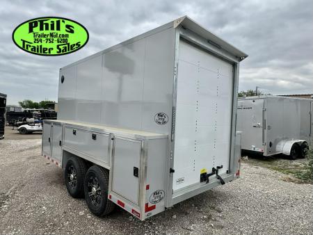 New 2026 Cell-Tech Trailers 14' SERVICE TRAILER Cargo / Enclosed Trailer 14K GVWR CONTRACTOR TRAILER WITH EXTERNAL LOCKERS