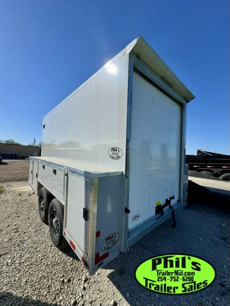 New 2026 Cell-Tech Trailers 14' SERVICE TRAILER Cargo / Enclosed Trailer 14K GVWR CONTRACTOR TRAILER WITH EXTERNAL LOCKERS