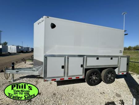New 2026 Cell-Tech Trailers 14' SERVICE TRAILER Cargo / Enclosed Trailer 14K GVWR CONTRACTOR TRAILER WITH EXTERNAL LOCKERS