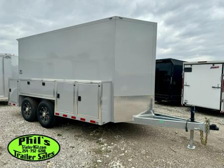 New 2026 Cell-Tech Trailers 14' SERVICE TRAILER Cargo / Enclosed Trailer 14K GVWR CONTRACTOR TRAILER WITH EXTERNAL LOCKERS