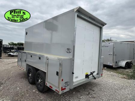 New 2026 Cell-Tech Trailers 14' SERVICE TRAILER Cargo / Enclosed Trailer 14K GVWR CONTRACTOR TRAILER WITH EXTERNAL LOCKERS