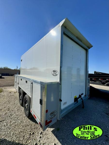 New 2026 Cell-Tech Trailers 14' SERVICE TRAILER Cargo / Enclosed Trailer 14K GVWR CONTRACTOR TRAILER WITH EXTERNAL LOCKERS