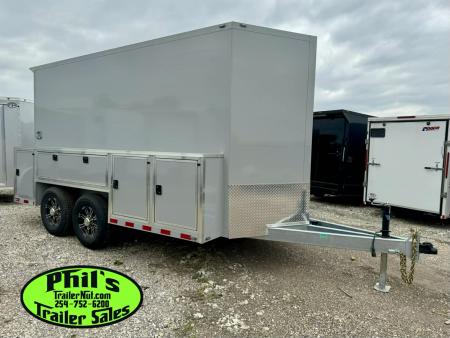 New 2026 Cell-Tech Trailers 14' SERVICE TRAILER Cargo / Enclosed Trailer 14K GVWR CONTRACTOR TRAILER WITH EXTERNAL LOCKERS
