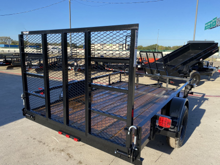 New 2026 Top Hat Trailers DSA 10' x 77" Utility Trailer