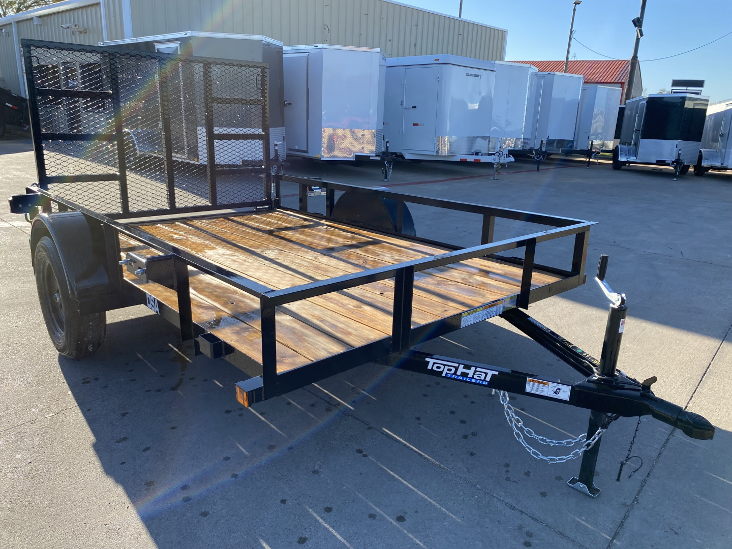 New 2026 Top Hat Trailers DSA 10' x 77" Utility Trailer