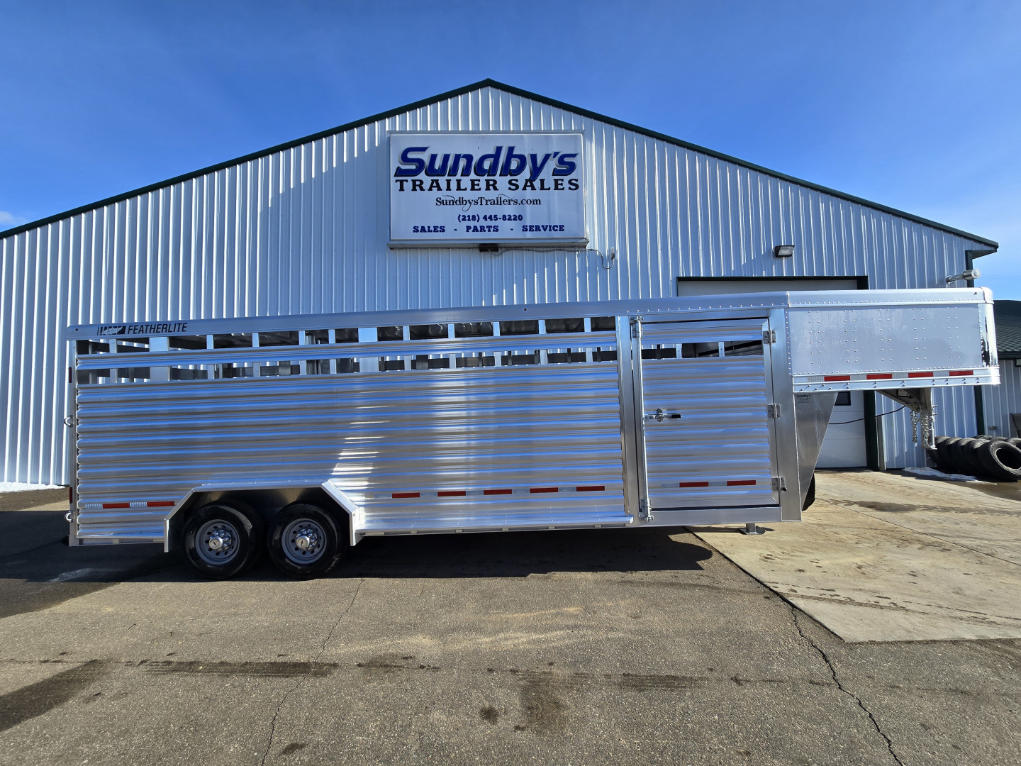 New 2026 Featherlite 24ft Stock Trailer