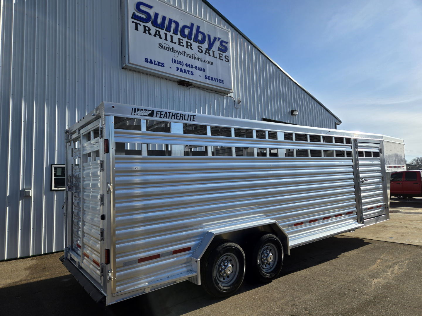New 2026 Featherlite 24ft Stock Trailer