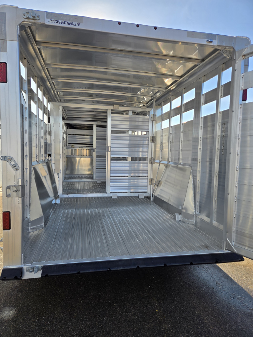 New 2026 Featherlite 8127 24ft Stock Trailer