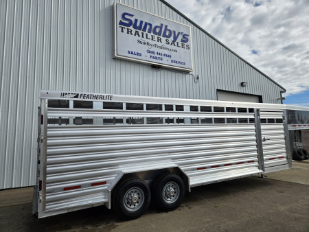 New 2026 Featherlite 8127 24ft Stock Trailer