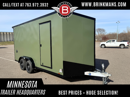 New Lightning 7.5x16 Aluminum Enclosed Trailer - Blackout Package!
