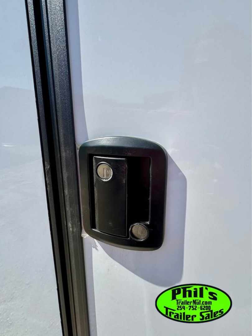 New ONLY 1 AT THIS PRICE! 8.5X16 BLACKOUT TRAILER Cargo / Enclosed Trailer REAR WING UPGRADED .080 EXTERIOR