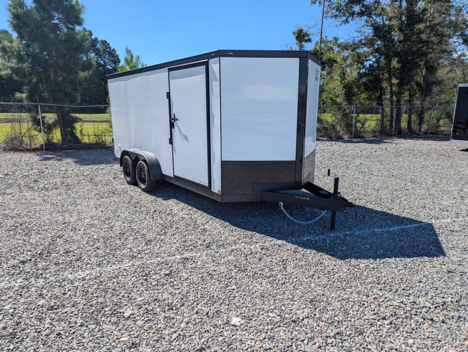 New 2026 Covered Wagon Trailers 7x16 Gold Series w/ Ramp and Extra Height Cargo / Enclosed Trailer