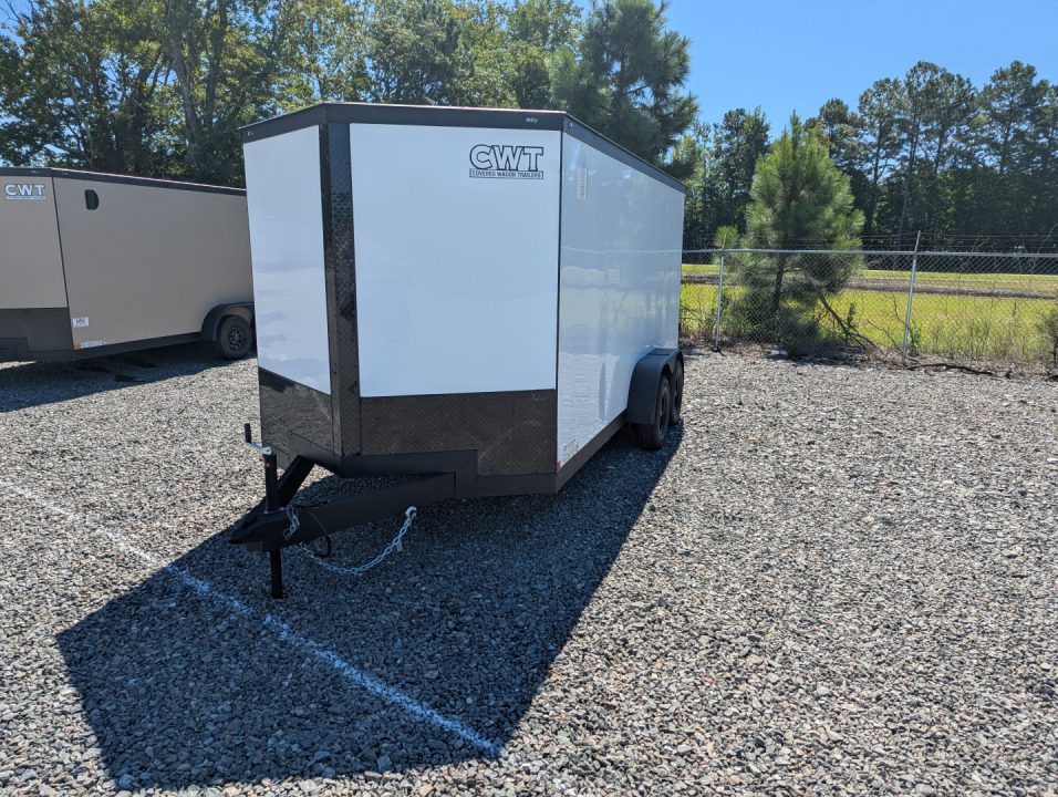 New 2026 Covered Wagon Trailers 7x16 Gold Series w/ Ramp and Extra Height Cargo / Enclosed Trailer