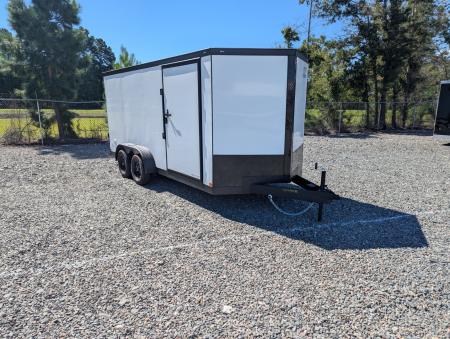New 2026 Covered Wagon Trailers 7x16 Gold Series w/ Ramp and Extra Height Cargo / Enclosed Trailer