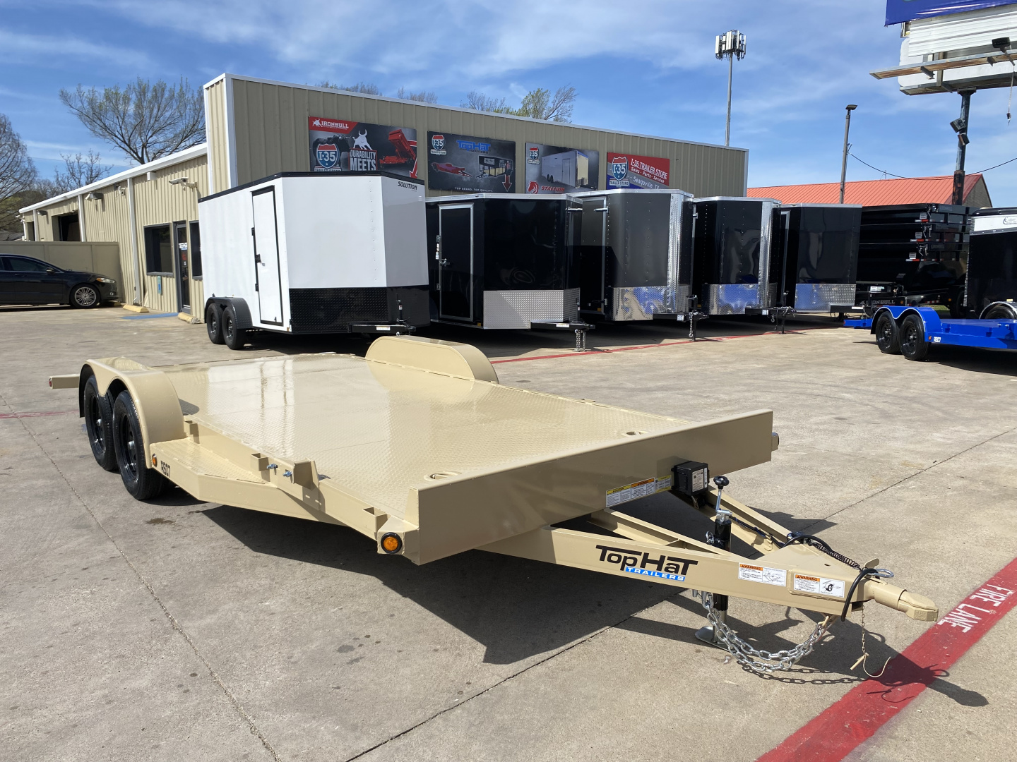 New 2026 Top Hat Trailers RS07 18' x 83" Car Hauler