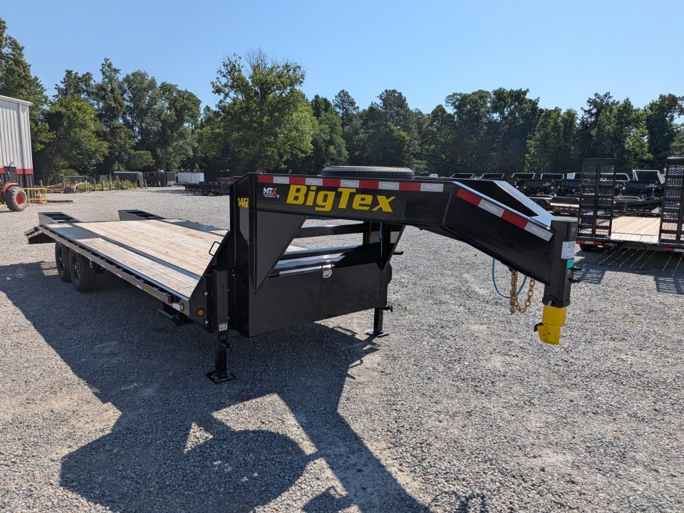 New 2026 Big Tex Trailers 20+5 14GN w/ Flip up Ramps