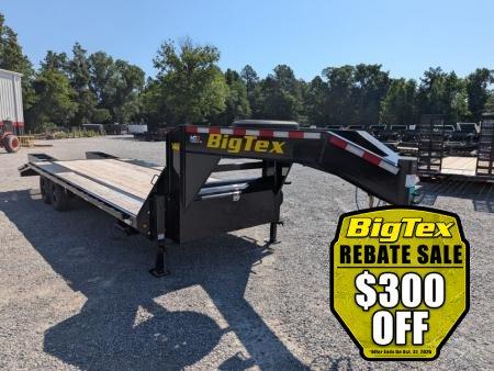 New 2026 Big Tex Trailers 20+5 14GN w/ Flip up Ramps