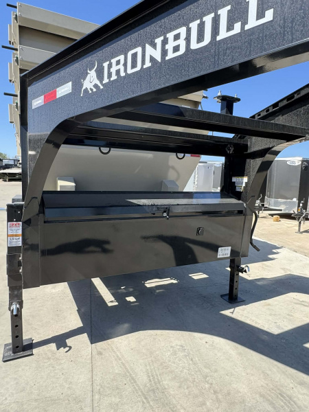 New Iron Bull 16' ROLL OFF DUMP TRAILERS GOOSENECK Dump Trailer WITH 3 BINS