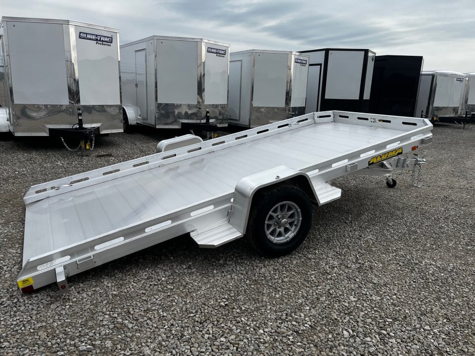 New 2027 Aluma 7814 Aluminum Tilt Utility Trailer