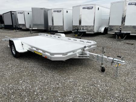 New 2027 Aluma 7814 Aluminum Tilt Utility Trailer