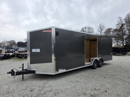 New 2026 Formula Trailers 8.5x24 CAR HAULER WITH ESCAPE DOOR 10K 7' INSIDE SXS UTV GOLF CART Cargo / Enclosed Trailer
