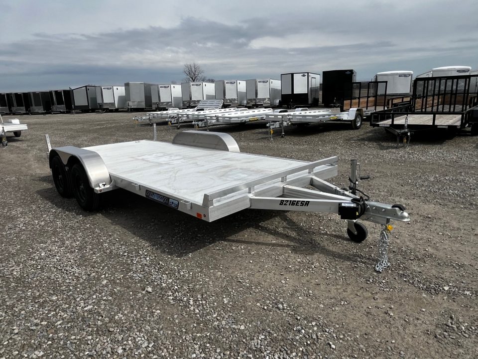 New 2027 Aluma 8216-ESA Aluminum Utility Trailer 7K