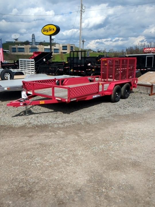 New 2026 Sure-Trac 7 x 16 Tube Top Utility Trailer
