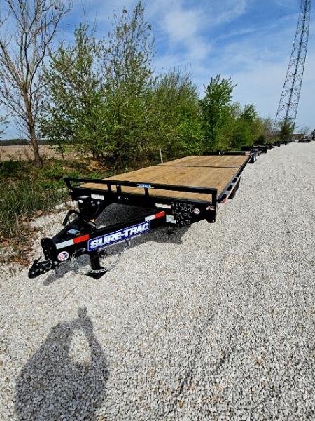 New 2026 Sure-Trac 8.5 x 22 15K SD Deckover Flatbed Trailer