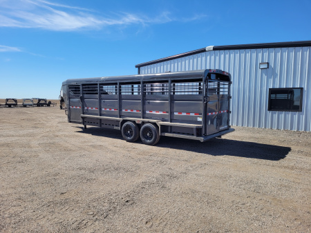 New 2026 Buckshot 6'8"x24' Gooseneck Stock Trailer