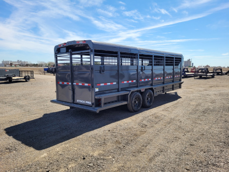 New 2026 Buckshot 6'8"x24' Gooseneck Stock Trailer