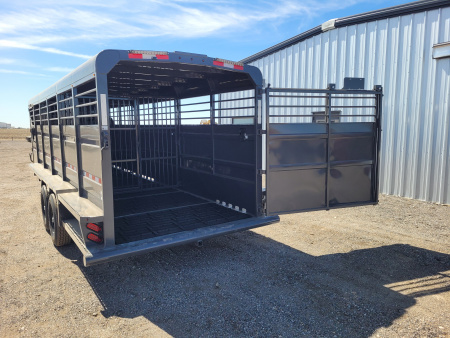 New 2026 Buckshot 6'8"x24' Gooseneck Stock Trailer