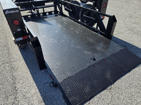 New 6'3" X 14' Air Tow PRO 14 Drop Deck Equipment Trailer, 10K Payload Capacity ***BLACK OUT w/Spare Tire Mount & 110V Batt Charger