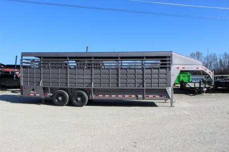 New 2026 GR Trailers 7 x 24 gooseneck Livestock Trailer