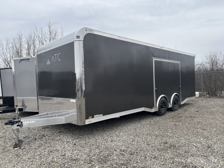 New 2026 ATC 24 FT ROM 400 ALUMINUM ENCLOSED CAR HAULER PREMIUM ESCAPE DOOR