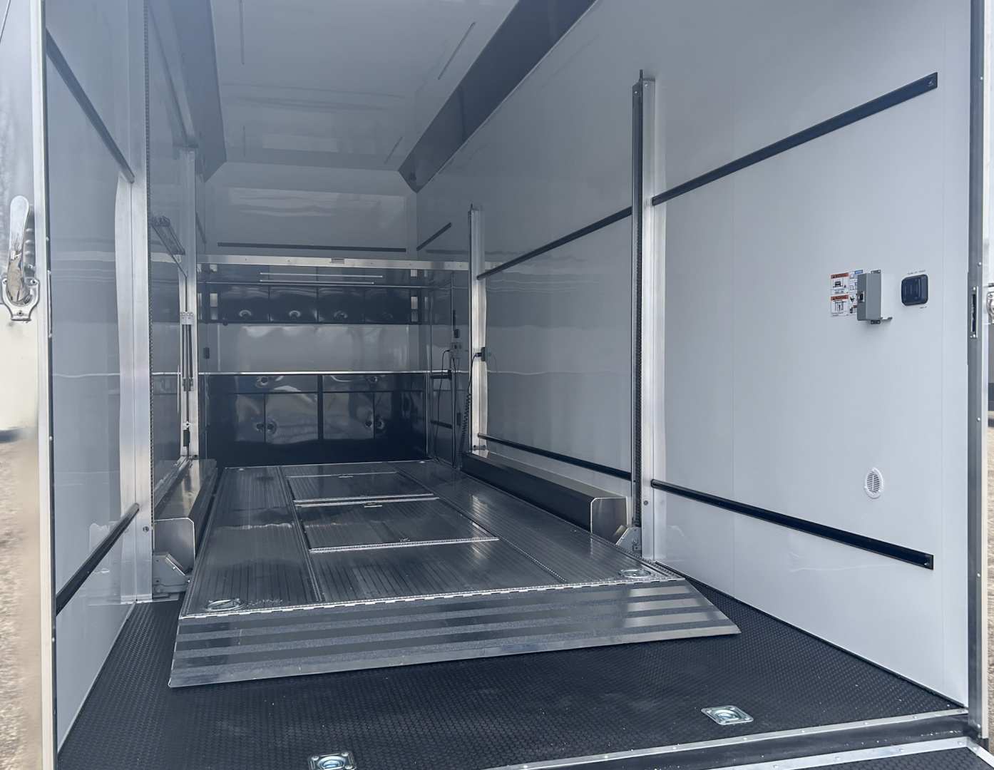 New 2026 ATC ROM 750 30 FT ALUMINUM STACKER TRAILER WITH PLUS PACKAGE ESCAPE DOOR