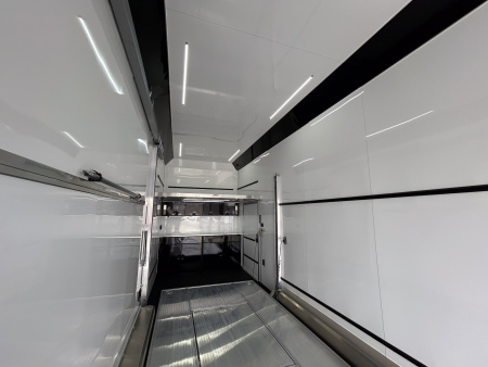 New 2026 ATC ROM 750 30 FT ALUMINUM STACKER TRAILER WITH PLUS PACKAGE ESCAPE DOOR