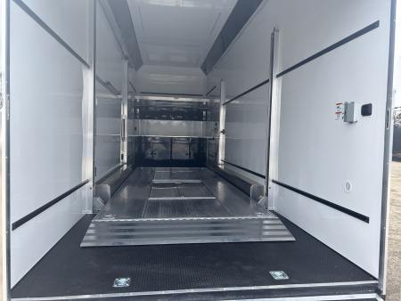 New 2026 ATC ROM 750 30 FT ALUMINUM STACKER TRAILER WITH PLUS PACKAGE ESCAPE DOOR