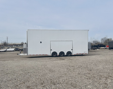 New 2026 ATC ROM 750 30 FT ALUMINUM STACKER TRAILER WITH PLUS PACKAGE ESCAPE DOOR