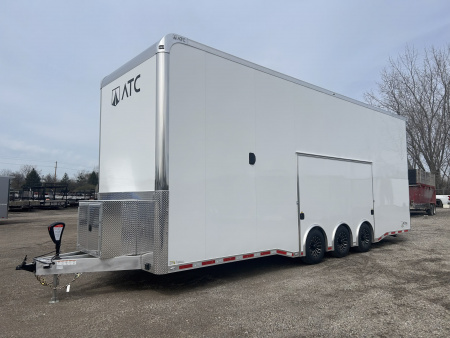 New 2026 ATC ROM 750 30 FT ALUMINUM STACKER TRAILER WITH PLUS PACKAGE ESCAPE DOOR