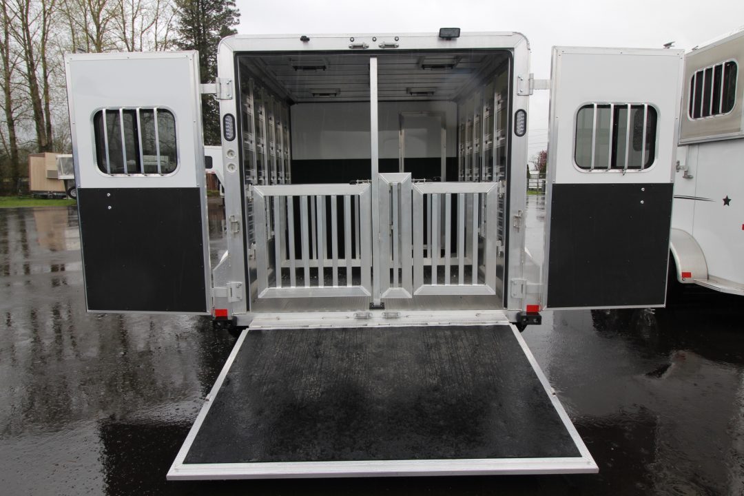 New 2026 Frontier Low Pro 7x12 - 4 Pen Stock Trailer w/ Tack Room