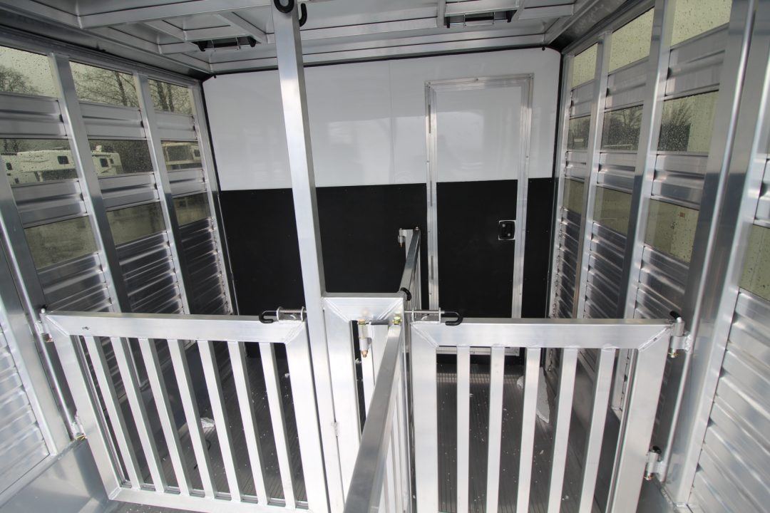 New 2026 Frontier Low Pro 7x12 - 4 Pen Stock Trailer w/ Tack Room