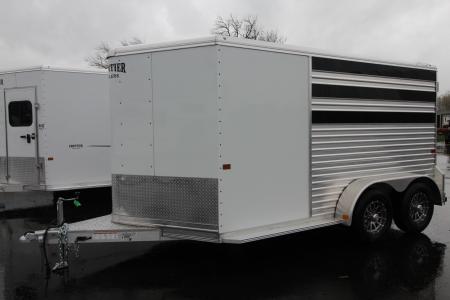 New 2026 Frontier Low Pro 7x12 - 4 Pen Stock Trailer w/ Tack Room