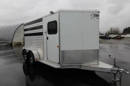New 2026 Frontier Low Pro 7x12 - 4 Pen Stock Trailer w/ Tack Room