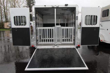 New 2026 Frontier Low Pro 7x12 - 4 Pen Stock Trailer w/ Tack Room