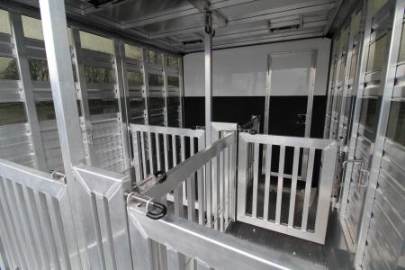 New 2026 Frontier Low Pro 7x12 - 4 Pen Stock Trailer w/ Tack Room