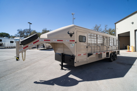 New 2026 Swift Built Trailers 24' Gooseneck Stock / Stock Combo Trailer
