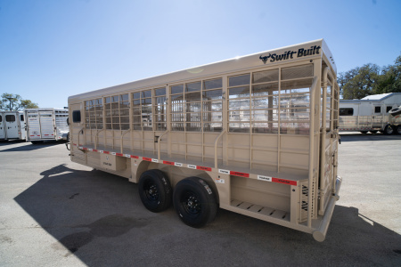 New 2026 Swift Built Trailers 24' Gooseneck Stock / Stock Combo Trailer