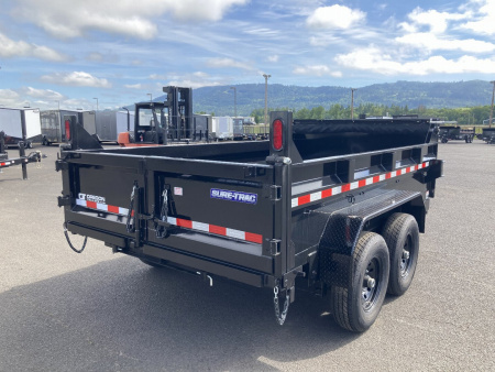 New 2025 Sure-Trac 7x14 Telescopic Dump Trailer 14k GVWR