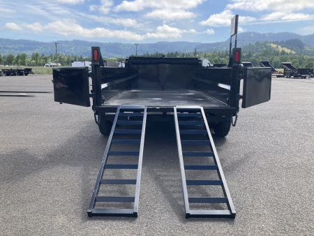 New 2025 Sure-Trac 7x14 Telescopic Dump Trailer 14k GVWR